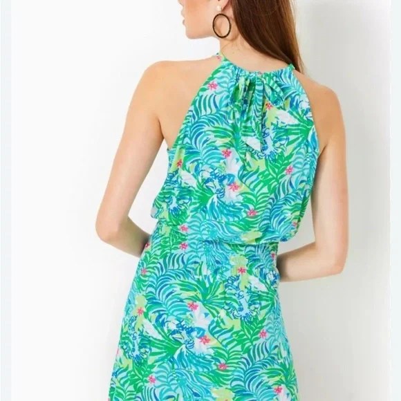 Lilly Pulitzer Shirelle Skirted Romper Multi Via Parigi new with tags size small - Picture 2 of 6